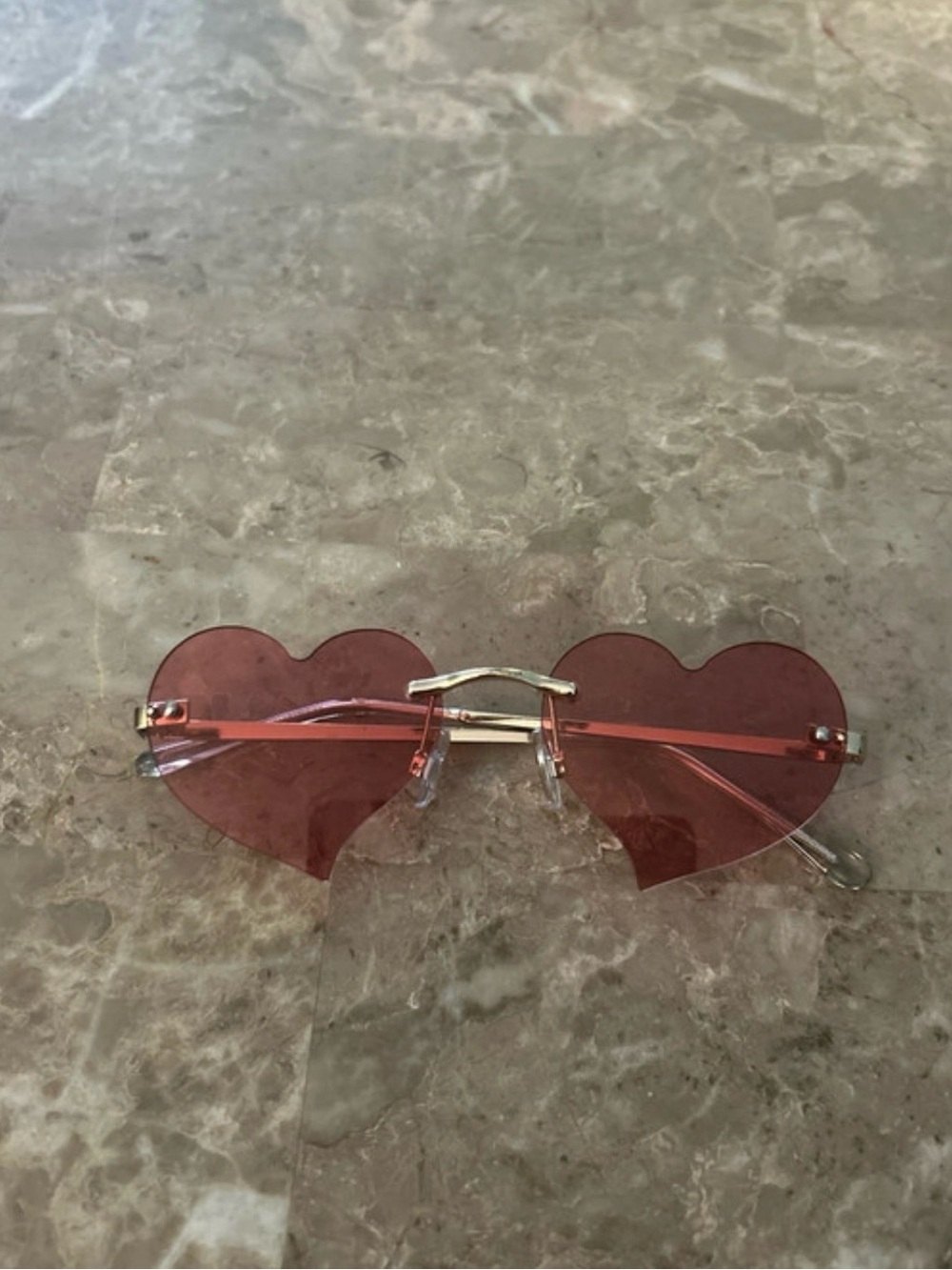 Target Pink Heart-Shaped Sunglasses